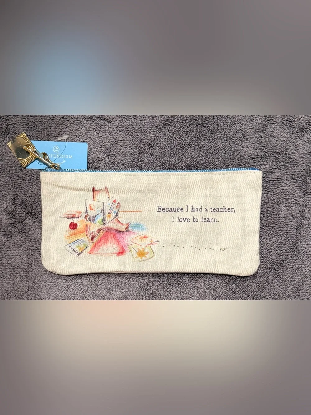 Canvas Pencil Case - Great Gift for Teachers